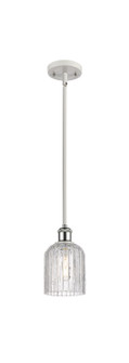 Ballston One Light Mini Pendant in White Polished Chrome (405|5161SWPCG5595CL)