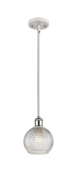 Ballston One Light Mini Pendant in White Polished Chrome (405|5161SWPCG122C6CL)