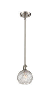 Ballston One Light Mini Pendant in Brushed Satin Nickel (405|5161SSNG122C6CL)