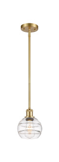 Ballston One Light Mini Pendant in Satin Gold (405|5161SSGG5566CL)