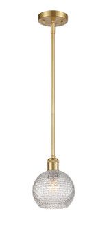 Ballston One Light Mini Pendant in Satin Gold (405|5161SSGG122C6CL)