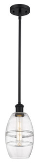 Ballston One Light Mini Pendant in Matte Black (405|5161SBKG5576CL)