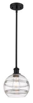 Ballston One Light Mini Pendant in Matte Black (405|5161SBKG5568CL)