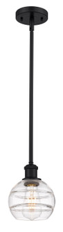 Ballston One Light Mini Pendant in Matte Black (405|5161SBKG5566CL)