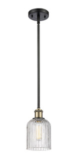 Ballston One Light Mini Pendant in Black Antique Brass (405|5161SBABG5595CL)