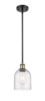 Ballston One Light Mini Pendant in Black Antique Brass (405|5161SBABG5586SDY)