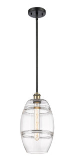 Ballston One Light Mini Pendant in Black Antique Brass (405|5161SBABG5578CL)