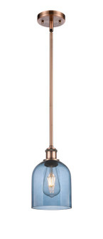 Ballston One Light Mini Pendant in Antique Copper (405|5161SACG5586BL)