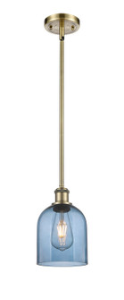 Ballston One Light Mini Pendant in Antique Brass (405|5161SABG5586BL)