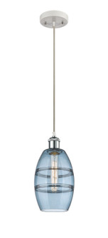 Ballston One Light Mini Pendant in White Polished Chrome (405|5161PWPCG5576BL)