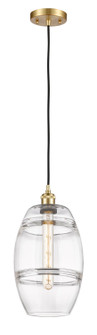 Ballston One Light Mini Pendant in Satin Gold (405|5161PSGG5578CL)