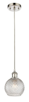 Ballston One Light Mini Pendant in Polished Nickel (405|5161PPNG122C6CL)