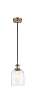 Ballston One Light Mini Pendant in Brushed Brass (405|5161PBBG5586CL)