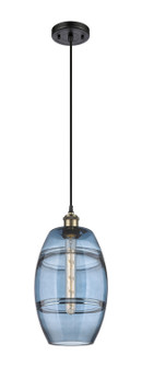 Ballston One Light Mini Pendant in Black Antique Brass (405|5161PBABG5578BL)