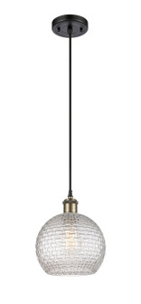 Ballston One Light Mini Pendant in Black Antique Brass (405|5161PBABG122C8CL)