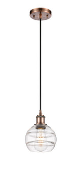 Ballston One Light Mini Pendant in Antique Copper (405|5161PACG5566CL)