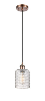 Ballston One Light Mini Pendant in Antique Copper (405|5161PACG112C5CL)