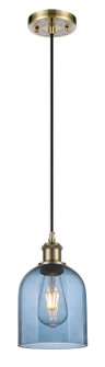 Ballston One Light Mini Pendant in Antique Brass (405|5161PABG5586BL)