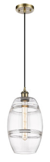 Ballston One Light Mini Pendant in Antique Brass (405|5161PABG5578CL)