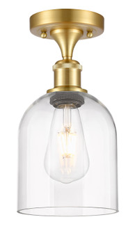 Ballston One Light Semi-Flush Mount in Satin Gold (405|5161CSGG5586CL)