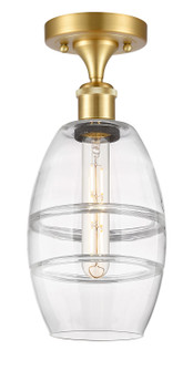Ballston One Light Semi-Flush Mount in Satin Gold (405|5161CSGG5576CL)