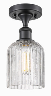 Ballston One Light Semi-Flush Mount in Matte Black (405|5161CBKG5595CL)