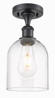 Ballston One Light Semi-Flush Mount in Matte Black (405|5161CBKG5586CL)
