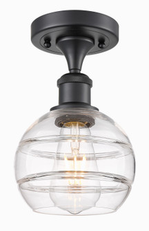 Ballston One Light Semi-Flush Mount in Matte Black (405|5161CBKG5566CL)