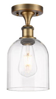 Ballston One Light Semi-Flush Mount in Brushed Brass (405|5161CBBG5586CL)