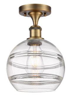 Ballston One Light Semi-Flush Mount in Brushed Brass (405|5161CBBG5568CL)