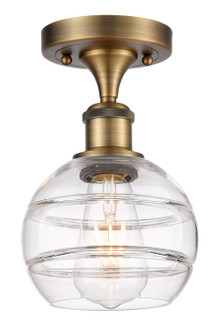 Ballston One Light Semi-Flush Mount in Brushed Brass (405|5161CBBG5566CL)