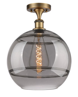 Ballston One Light Semi-Flush Mount in Brushed Brass (405|5161CBBG55612SM)