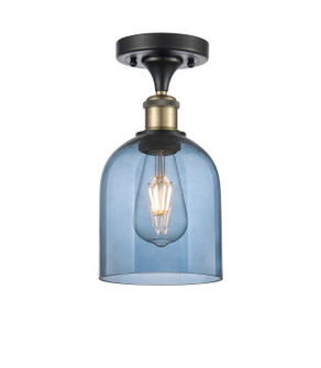 Ballston One Light Semi-Flush Mount in Black Antique Brass (405|5161CBABG5586BL)