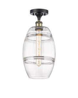 Ballston One Light Semi-Flush Mount in Black Antique Brass (405|5161CBABG5578CL)