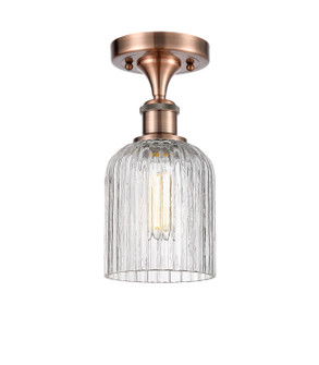 Ballston One Light Semi-Flush Mount in Antique Copper (405|5161CACG5595CL)