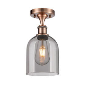 Ballston One Light Semi-Flush Mount in Antique Copper (405|5161CACG5586SM)