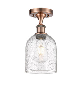 Ballston One Light Semi-Flush Mount in Antique Copper (405|5161CACG5586SDY)