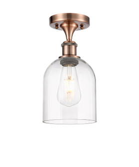 Ballston One Light Semi-Flush Mount in Antique Copper (405|5161CACG5586CL)
