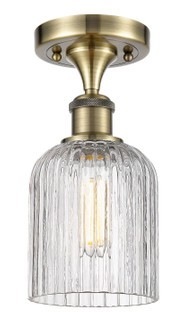 Ballston One Light Semi-Flush Mount in Antique Brass (405|5161CABG5595CL)