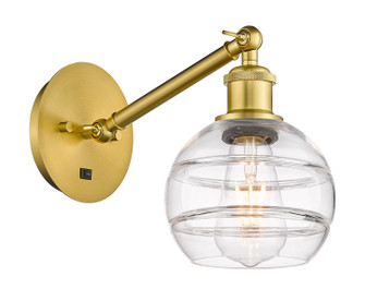 Ballston LED Wall Sconce in Satin Gold (405|3171WSGG5566CL) Ballston LED Wall Sconce in Satin Gold (405|3171WSGG5566CL)