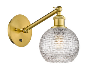 Ballston One Light Wall Sconce in Satin Gold (405|3171WSGG122C6CL)