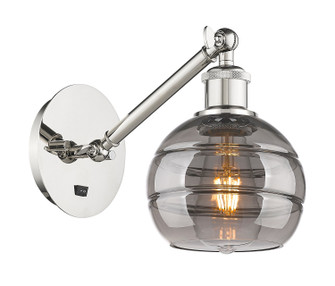 Ballston One Light Wall Sconce in Polished Nickel (405|3171WPNG5566SM)