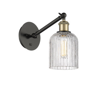 Ballston One Light Wall Sconce in Black Antique Brass (405|3171WBABG5595CL)