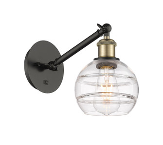 Ballston One Light Wall Sconce in Black Antique Brass (405|3171WBABG5566CL)