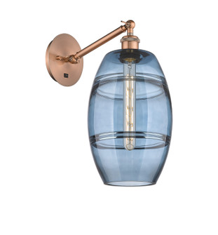 Ballston One Light Wall Sconce in Antique Copper (405|3171WACG5578BL)