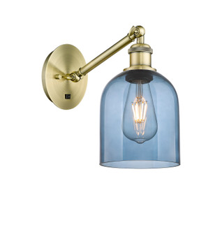Ballston One Light Wall Sconce in Antique Brass (405|3171WABG5586BL)
