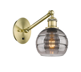 Ballston One Light Wall Sconce in Antique Brass (405|3171WABG5566SM)