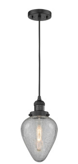 Franklin Restoration LED Mini Pendant in Matte Black (405|201CBKG165LED)