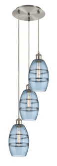 Ballston Three Light Pendant in Brushed Satin Nickel (405|113B3PSNG5576BL)