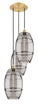 Ballston Three Light Pendant in Satin Gold (405|113B3PSGG55710SM)